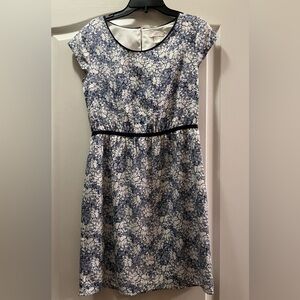LOFT blue & white floral women’s dress, sz 0